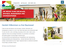 Tablet Screenshot of baumesse.de